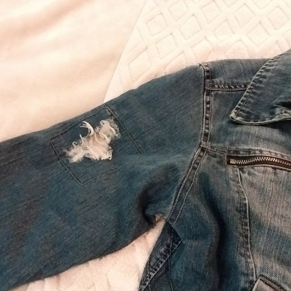 ⬇️Place fleece-lined Jean jacket-EUC - Picture 4 of 6